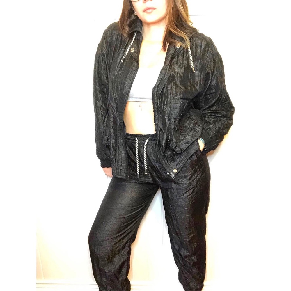 Black sweat suit